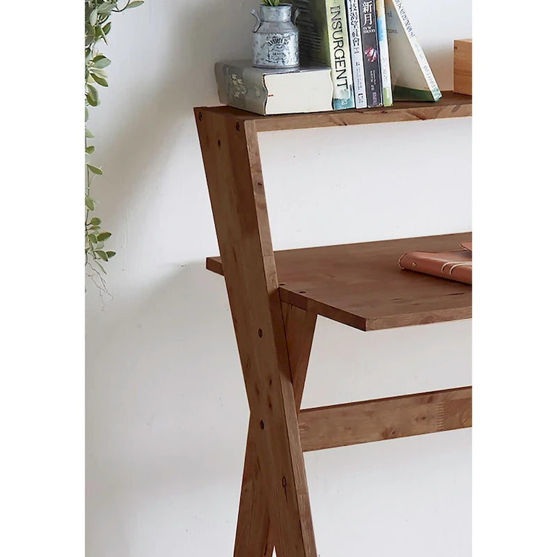 Bureau moderne du milieu du siècle à pieds en X de 95 cm