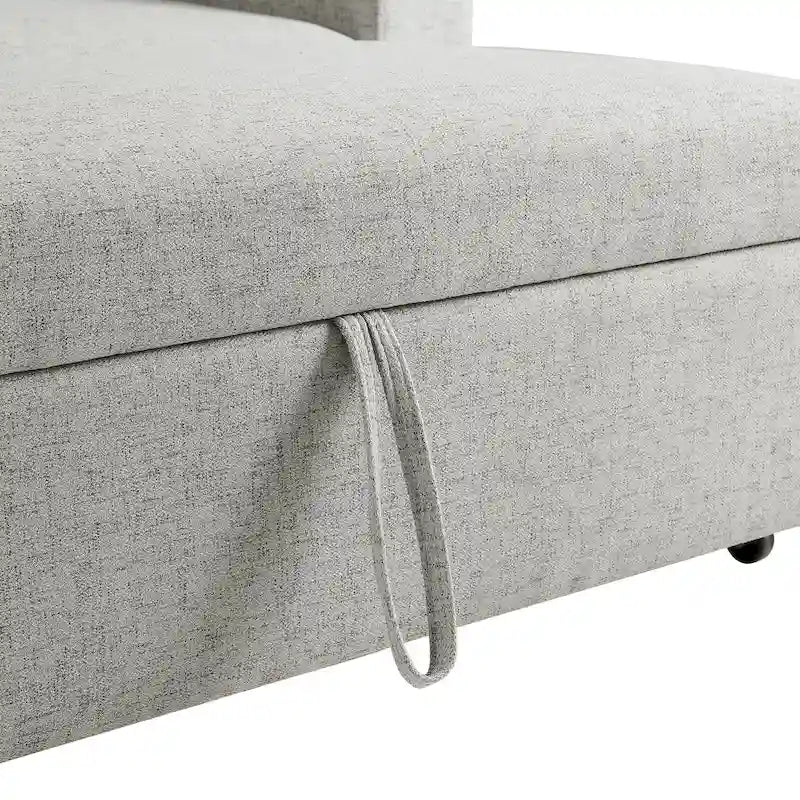 Lit convertible large rembourré Scarboro Grey