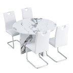 Ensemble de table à manger ronde 5 pièces