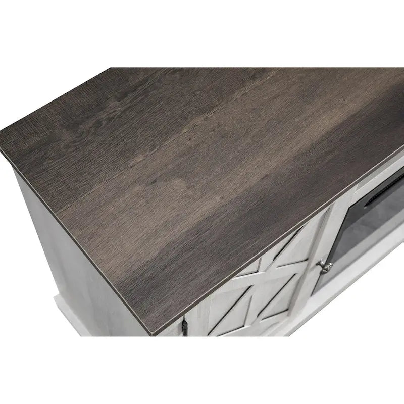 Meuble TV de 137 cm (54 po) pour téléviseurs jusqu'à 152 cm (60 po) avec foyer électrique - Largeur : 137 cm (54 po)