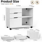 Classeur à 3 tiroirs - 31,3 cm (P) x 15,7 cm (L) x 24,4 cm (H)