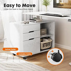 Classeur à 3 tiroirs - 31,3 cm (P) x 15,7 cm (L) x 24,4 cm (H)