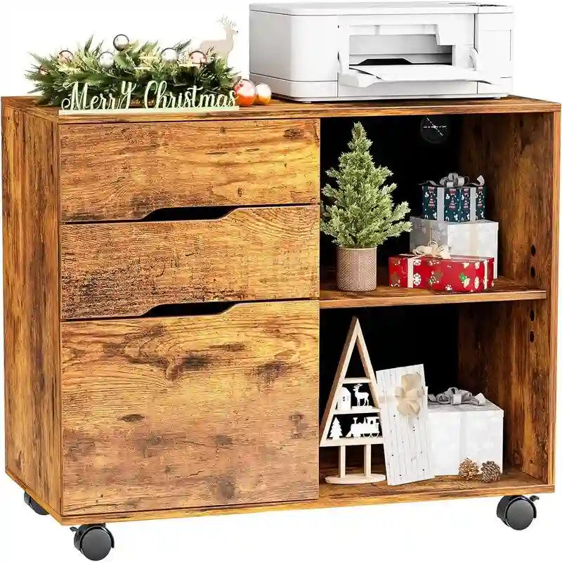 Classeur à 3 tiroirs - 31,3 cm (P) x 15,7 cm (L) x 24,4 cm (H)