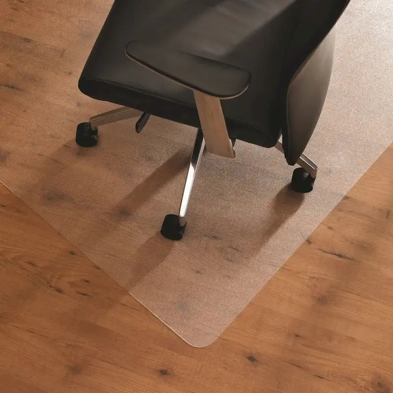 Tapis de protection d'angle en polycarbonate Ultimat pour chaise de bureau, adapté aux sols durs - 48 x 60