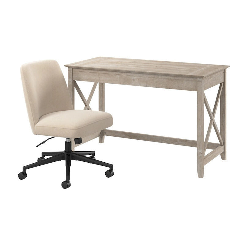 Ensemble bureau et chaise Bush Furniture Key West 48 po x 24 po