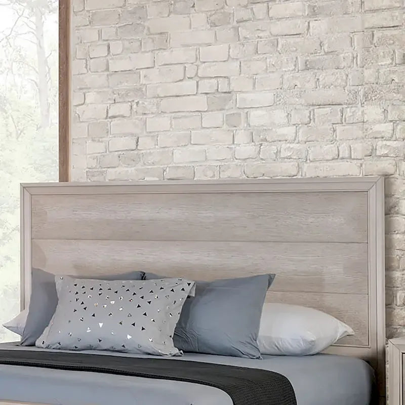 Lit moderne à panneaux de bois arrondis Chase de Furniture of America