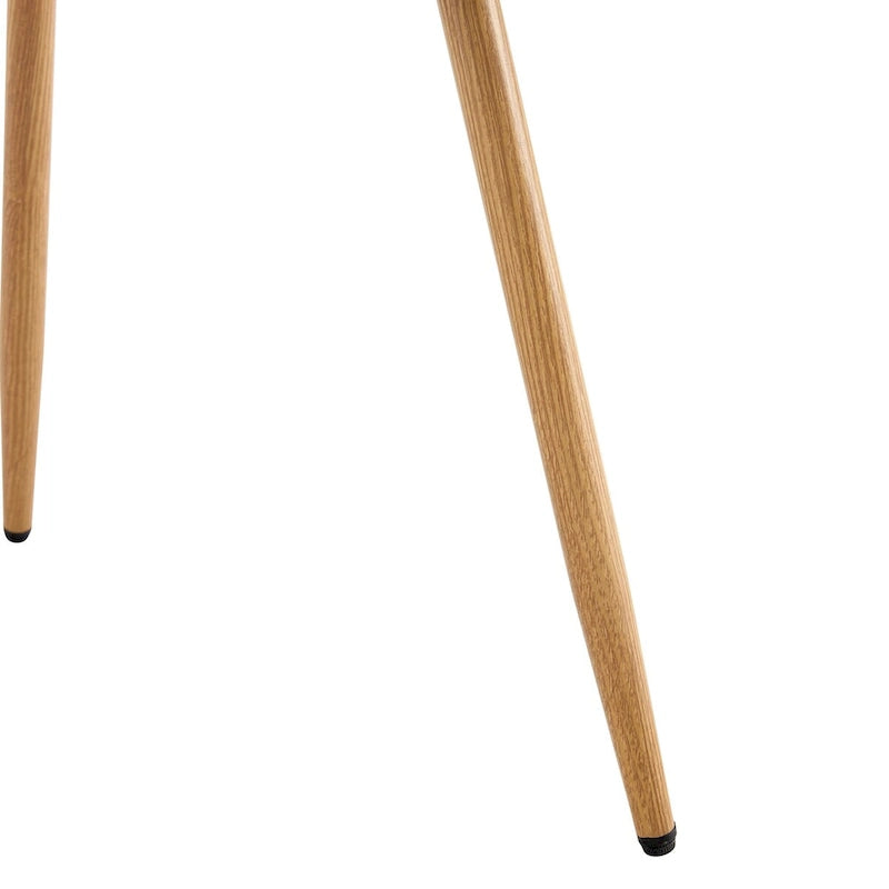 Chaise d'appoint en lin avec pieds en métal (lot de 4)