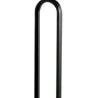 Table d'appoint ronde en marbre gris et métal avec piédestal en marbre (12 pouces)