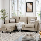 Canapé d'angle convertible Futzca, canapé en forme de L