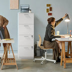 Classeur vertical verrouillable Moasis 51H à 4 tiroirs pour bureau à domicile