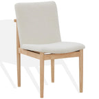 Chaise de salle à manger SAFAVIEH Couture Abriella Boucle 46 cm (18 pouces) - 48 cm (19 pouces) L x 58 cm (23 pouces) P x 84 cm (33 pouces) H